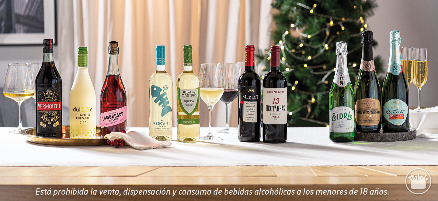 Te ofrecemos un selección muy especial de vinos y espumosos para brindar. 