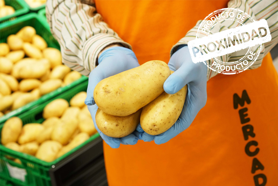 Desde mayo, todos los supermercados Mercadona disponen de patatas de proximidad en la sección de Fruta y Verdura.