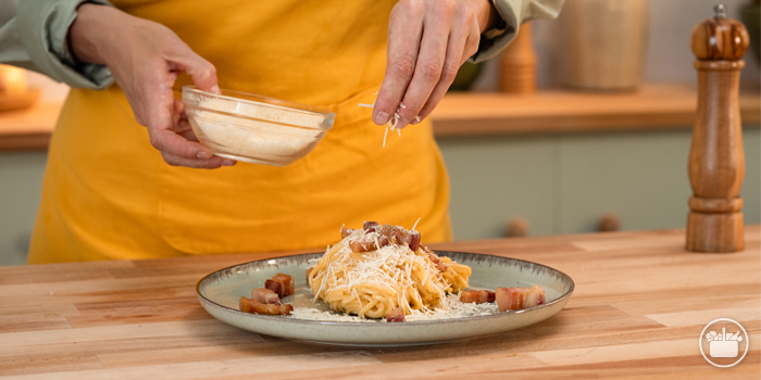 Paso a paso para preparar nuestra receta de Spaghetti carbonara.